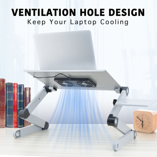 Adjustable Laptop Stand with Cooling Fans