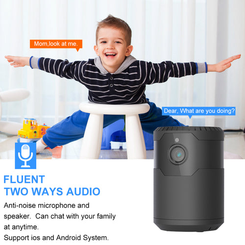 Mini Wireless Security Camera – Night Vision & 2-Way Audio